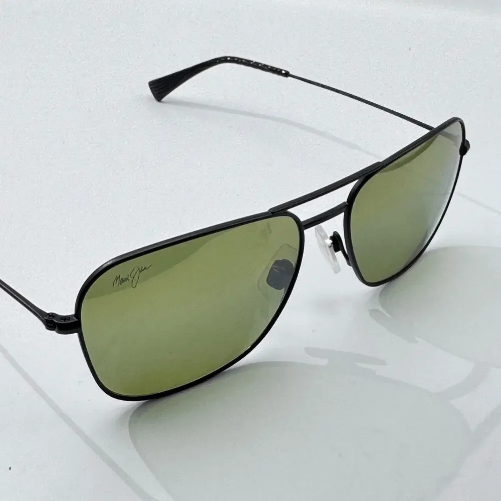 Maui Jim Sunglasses Na'auao MP-SG MJ275-02 Black Navigator Polarized 58-16-145